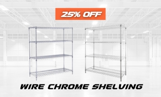 Wire Chrome Shelving on Sale